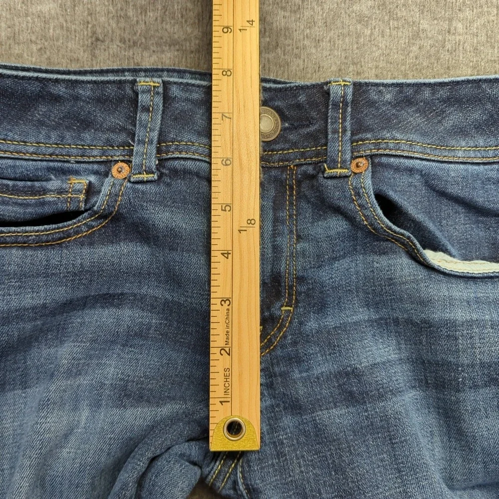 American Eagle Jeans Womens 8‎ Blue Original Boot Cut Stretch Faded Western